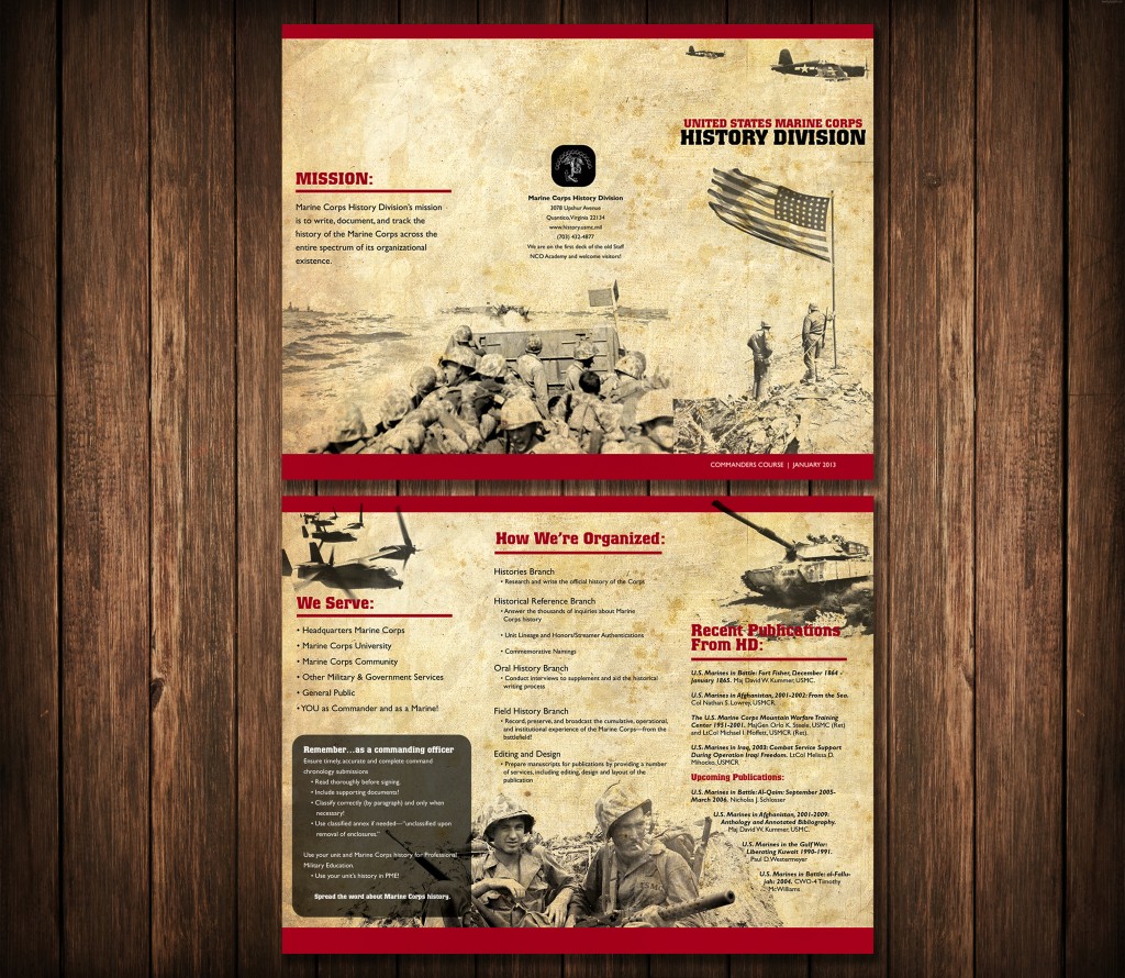 Commanders Course Tri-Fold Brochure